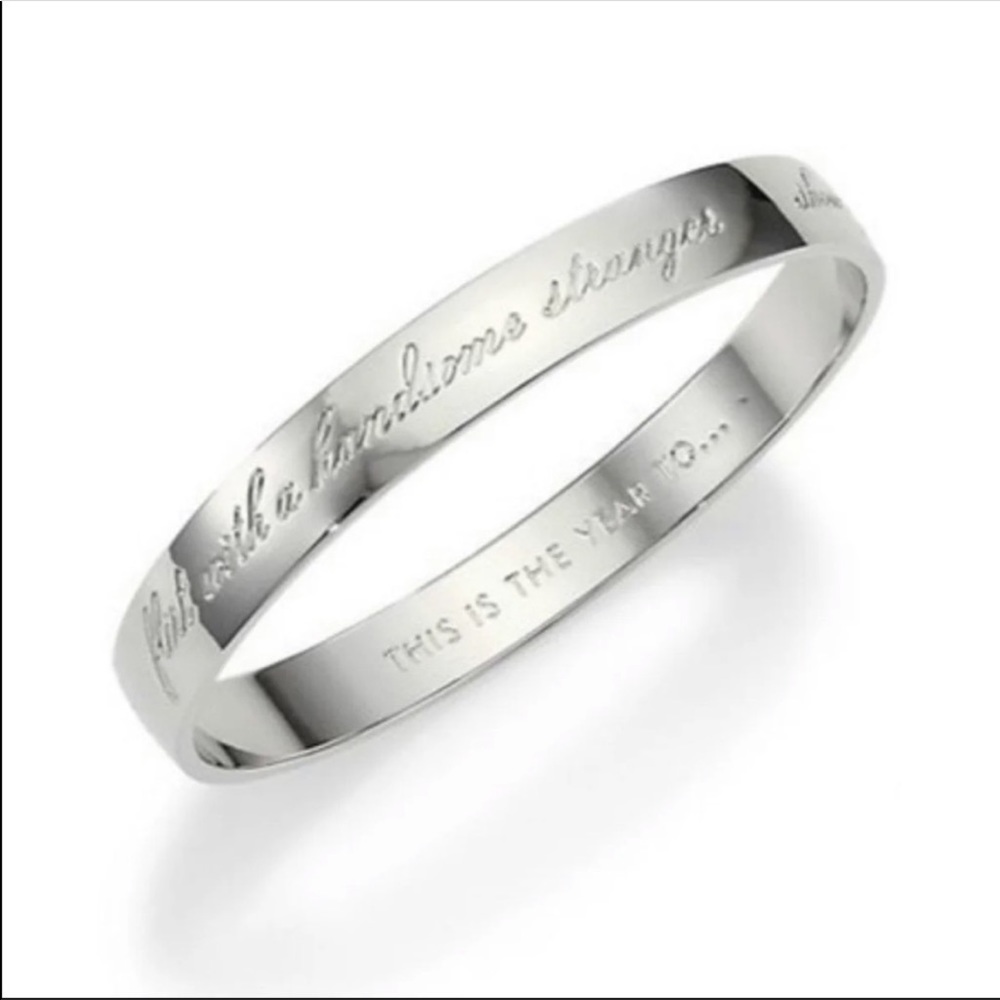 kate spade 'This Is The Year To...' Idiom Bangle Bracelet